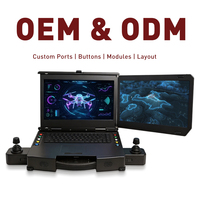 OEM ODM Dual Screen UAV Ground Control Station I7-12700H RTX3050 Rugged Industrial Computer 15.6 Inch 1TB SSD Stock Custom