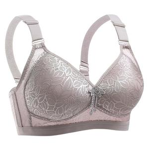Reggiseno <span class=keywords><strong>di</strong></span> grandi dimensioni Push up regolabile traspirante sottile stampo tazza quattro petto <span class=keywords><strong>donna</strong></span> biancheria intima senza anello in acciaio - Product Image 1