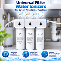 Préfiltre EHM pour machine à eau, cartouche 3 étapes en PP et charbon fritté pour ioniseur d'eau alcaline domestique et machine d'électrolyse