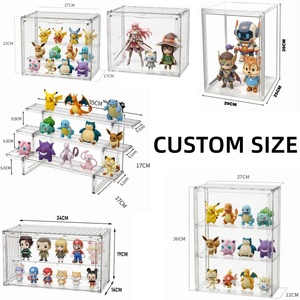 Boîte de présentation empilable en plastique transparent Henry pour figurines, organisateur de bureau, conteneur de présentation pour figurines d'<span class=keywords><strong>action</strong></span> - Product Image 1