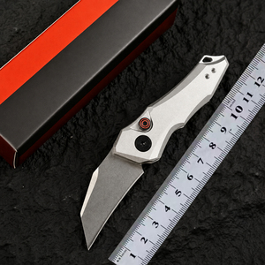 Cuchillo plegable KS 7350 Mini D2 de acero, mango de aluminio T6, cuchillo de bolsillo táctico, llavero para exteriores, equipo de supervivencia para acampar, herramienta EDC - Product Image 6