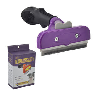 Spazzola per la cura dei capelli in plastica ecologica per cani e gatti lama in acciaio inossidabile per <span class=keywords><strong>Deshedding</strong></span> e rimozione di peli galleggianti aggrovigliati - Product Image 2