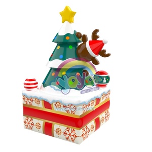 Christmas inflatable gift <b>box</b> inflatable ornament shopping mall store outdoor holiday promotion inflatable decoration props - Product Image 1