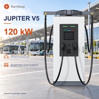 Chargeur rapide DC StarCharge Jupiter V5 120 kW double CCS2 OCPP pour bus électriques et stations de recharge de flotte