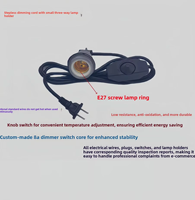Support de lampe pour reptiles, douille en céramique, base chauffante E27 avec câble