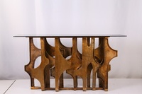 Console de table en cuivre irrégulier, magnifique et moderne, Style américain, table de luxe