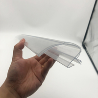 Porte-étiquettes de prix incurvé à 3 niveaux en PVC, profil en arc, pour présentoir de gondole de supermarché, canal extrudé en plastique