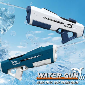 2025 niños Venta caliente verano playa pistola de agua eléctrica juguete multijugador juego al aire libre eléctrico chorro pistola de agua de juguete - Product Image 2