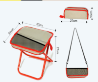 Chaise de plage pliable portable avec sac de rangement à bandoulière, légère, durable et confortable, mobilier d'extérieur pour pique-nique et plage