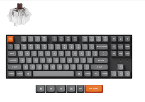 Clavier mécanique Keychron K8 MAX <span class=keywords><strong>TKL</strong></span>, interrupteur Gateron remplaçable à chaud, clavier sans fil rétroéclairé RGB pour Mac Windows Gaming Office - Product Image 6