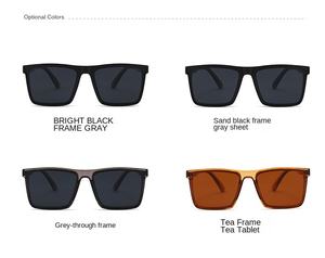 <span class=keywords><strong>2025</strong></span> Nieuwe Zwarte Zonnebril Voor Mannen Vrouwen Uv400 Rechthoek Concave Vorm Voor Rijden Dagelijks Gebruik Lange Frame Gafas De Sol Zonnebril - Product Image 5