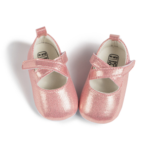 Zapatos planos de Ballet ostentosos al por mayor, zapatos de vestir de bebé de suela blanda de algodón informales, zapatos de vestir de invierno Unisex de lona ligera con gancho y lazo - Product Image 3