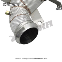 Tuyau d'échappement haute performance pour voiture de course, pour Lotus EMIRA 2.0T 2021-2022, en acier inoxydable avec bouclier thermique