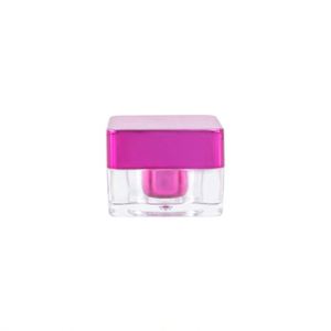 Child Resistant <b>Small</b> White Glass 5ml Cosmetic Eye Cream <b>Jar</b> 5g Square Concentrate Plastic Cap PTFE Liner USA Mairun Brand Silk - Product Image 2