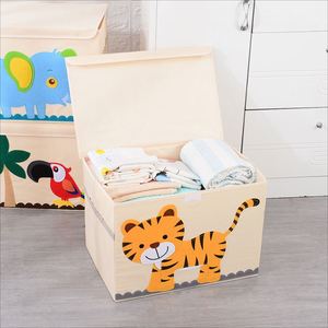 Large Capacity Fabric <b>Toy</b> Chest Zoo Print Foldable <b>Toy</b> Storage <b>Box</b> <b>for</b> <b>Boys</b> and Girls - Product Image 6