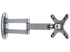 Folding Monitor Arm Wall Mounted TV <b>Bracket</b> Aluminum Alloy Computer Extendable LCD Monitor Extension Mount for LED Screens - Product Image 2