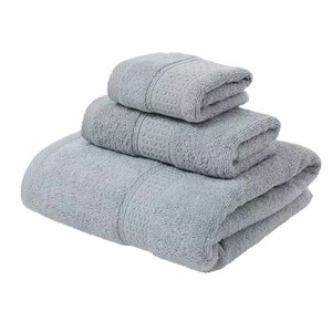 Ensemble de serviettes en coton pur Xinshang 32s, style minimaliste, coffret cadeau pour le bain, personnalisable avec logo - Product Image 3