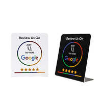 Autocollant NFC Google Review NFC215, autocollant rond pour table, carte de révision de restaurant par contact, 13,56 MHz, autocollant de révision intelligent, logo personnalisé OEM