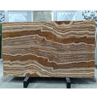 Panneaux muraux en onyx noir pour salle de bain, onyx rétroéclairé, veinage poli, brun, dalle de marbre en onyx translucide tigre
