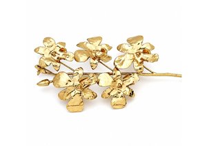 ดอกกล้วยไม้แท้ระดับพรีเมียมเคลือบทองคำ 24K ของขวัญสุดหรูหราและโรแมนติกสำหรับคู่รักในวันครบรอบและเทศกาลเฉลิมฉลอง - Product Image 2