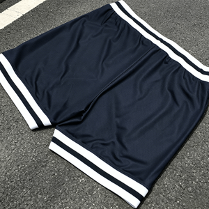 Custom Logo OEM Vintage Style Breathable 5 Inch Inseam <b>Elastic</b> Waist Summer Men's Casual Workout Polyester Shorts - Product Image 2