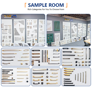 <span class=keywords><strong>Poignée</strong></span> de <span class=keywords><strong>Meuble</strong></span> Moderne en Alliage de Zinc Nickel Noir pour Armoires, Tiroirs, Commodes, Chambres, Cuisines et Utilisation Extérieure en Entrepôt - Product Image 6