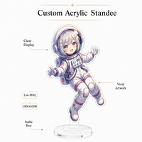 Standee Akrilik Anime Langsung dari Pabrik, Cetak Dua Sisi, Slot Tunggal, Figur Akrilik, Merchandise Gadis Lucu untuk Penggemar