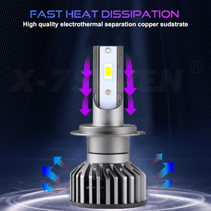 X-7SEVEN Offre Spéciale F2 6500K H7 choisissent les kits menés par phare de la poutre 75w 7500LM pour les véhicules à moteur universels - Product Image 5