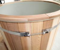Baignoire en pin traité Offre Spéciale/cèdre rouge Bain de glace en bois Baignoires plongeantes d'eau froide avec glacière électrique
