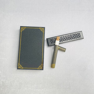Confezione regalo naturale nero marrone corto bambù bruciatore di incenso in legno Oud Box stufa Censer per portaincenso con tubo di carta - Product Image 6