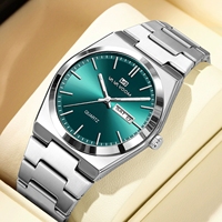 Hannah Martin Vava Voom jam tangan kuarsa pria, arloji emas Stainless Steel 2871, jam tangan Quartz untuk pria
