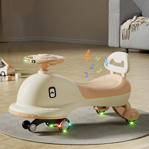 Yeni Yunus Tasarımlı Çocuklar İçin Döndürme Aracı Sihirli Plazma Çocuk Salıncak Arabası Müzikli Led Işıklı Bebek Sallanma Arabası Kaydıraklı Binilebilir Araba - Product Image 1