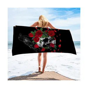 Индивидуальное пляжное полотенце с логотипом на заказ, быстрая доставка, летнее пляжное полотенце из микрофибры, оптовая продажа, Большое пляжное полотенце