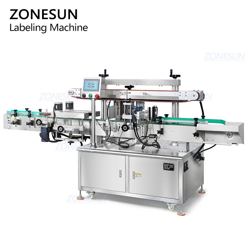 ZONESUN ZS-TB501R Vertical Automatic Sticker Round Square Bottle ...