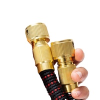 BOYI Modèle 4269 Enrouleur de tuyau d'arrosage télescopique 3x, durable, facile à utiliser, en aluminium avec tube intérieur en TPE, pour usage domestique, DIN