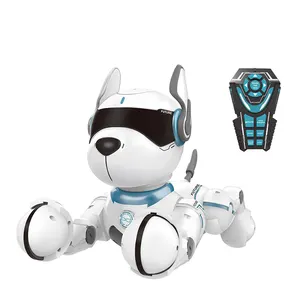 SIND002ウェルデザインDIYリモートコントロール音声ロボット犬音楽音インテリジェントスマートRC犬ボタンロボット犬子供のおもちゃ