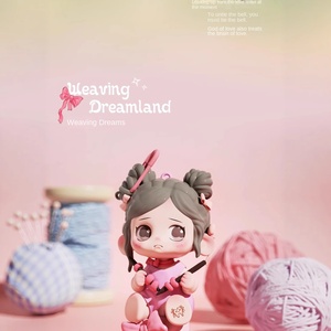 Heyone memorial day Series cầm tay đông lạnh PVC mù hộp đồ trang trí oona Hồng Đen cô gái chơi có tính năng động vật màu Đỏ trực tuyến - Product Image 2