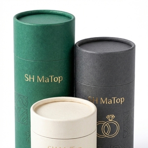 กล่องกระดาษคราฟท์ทรงกระบอกแบบดัน-ดึง บรรจุภัณฑ์ทรงกลม ขนาด <span class=keywords><strong>2</strong></span> ออนซ์ สำหรับลิปบาล์มแบบดันขึ้น กล่องเปล่า - Product Image 4