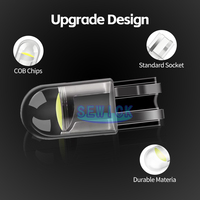 T10 LED W5W LED 168 501 2825 WY5W COB LED Auto-Kennzeichenbeleuchtung, Parklicht, Seitentür-Glühbirne, Instrumentenlampe