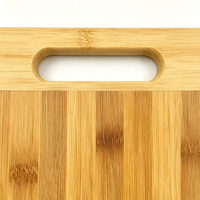 Accessoires de cuisine : Planche à découper en bambou épaissie avec poignée, compatible lave-vaisselle, écologique, pour fruits