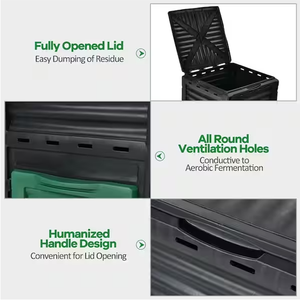 450L Large 118 Gallon Large Capacity Easy Assemble Degradable Plastic <strong>Composting</strong> <strong>Barrel</strong> Outdoor Garden <strong>Compost</strong> Bin - Product Image 3