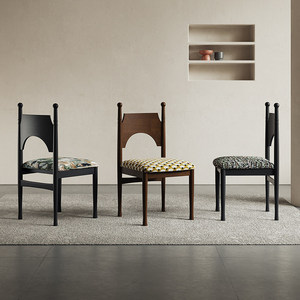 Chaise <span class=keywords><strong>de</strong></span> salle à manger classique en bois massif noir, dossier arqué, coussin en tissu vert, structure robuste pour <span class=keywords><strong>la</strong></span> maison, les restaurants et l'usage commercial - Product Image 3