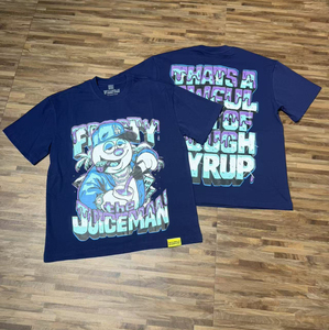 เสื้อยืดคุณภาพสูงสำหรับผู้ชายรุ่นใหม่ล่าสุด ลายพิมพ์ "THAT'S A AWFUL LOT OF COUPH SYRUP" สไตล์ลำลองหลวมๆ พิมพ์ลายแบบสแกนได้ ไซส์ใหญ่ - Product Image 5