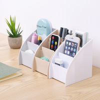 Boîte de rangement de bureau multifonctionnelle et écologique en plastique pour fournitures de bureau et tri de lunettes