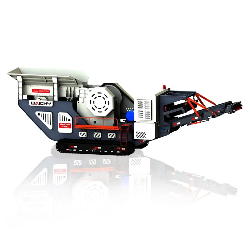 Crawler Loại Di Động Máy Nghiền Giá, Nhỏ Xách Tay Granite Sỏi Đá Đá Máy Nghiền Hàm, Di Động Bê Tông Nhà Máy Nghiền