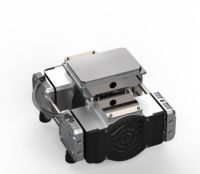 Mini compresseur d'air électrique sans huile à piston, pompe à deux étages, moteur silencieux, personnalisable pour les applications de fraisage