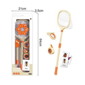 Kit de captura de insectos para niños con lupa, tarjetas de identificación de insectos, brújula <span class=keywords><strong>y</strong></span> red telescópica para aventuras al aire libre <span class=keywords><strong>y</strong></span> aprendizaje de <span class=keywords><strong>la</strong></span> naturaleza. - Product Image 6