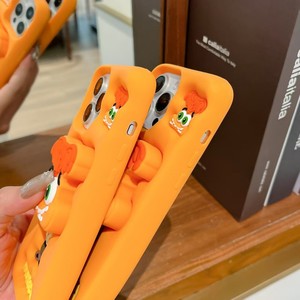 Custodia per telefono cellulare in Silicone per <span class=keywords><strong>iPhone</strong></span> 17 16 15 <span class=keywords><strong>14</strong></span> 13 Pro Pro Max supporto in gomma - Product Image 5