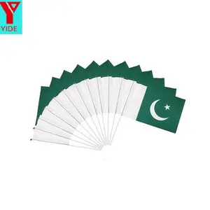 Pakistan Polyester Country Flags Hand Waving Parade Pakistani Flag