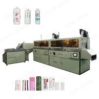 Machine d'impression automatique pour gobelets en plastique, dispositif d'alimentation, traitement à la flamme, séchage UV, sérigraphie, impression sur bouteilles rondes